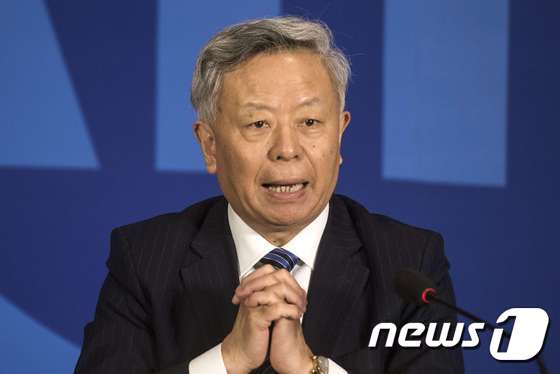 진리췬 아시아인프라투자은행(AIIB) 총재. © AFP=뉴스1