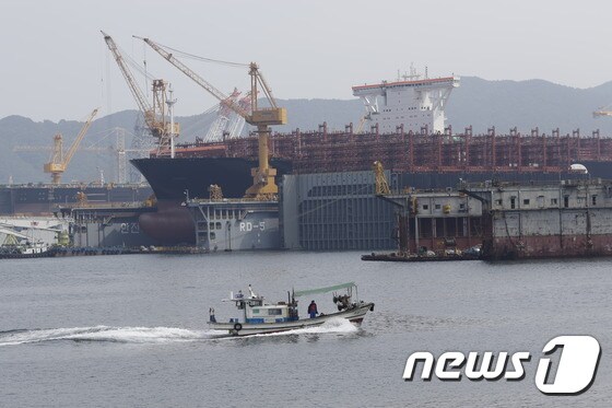 대우조선해양 거제 옥포 조선소. © News1