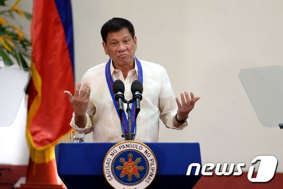 로드리고 두테르테 필리핀 대통령. © AFP=뉴스1 © News1 최종일 기자