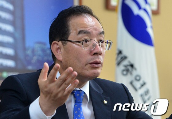 하윤수 한국교원단체총연합회 회장./뉴스1 © News1