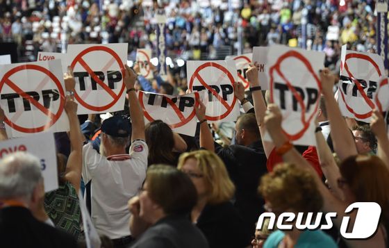 [사진] 민주당 대의원들 'TPP 절대 반대'
