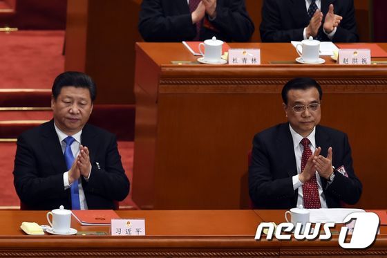 시진핑 중국 주석(좌)과 리커창 중국 총리(우). © AFP=뉴스1