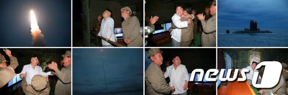 김정은 북한 노동당위원장이 24일 실시한 잠수함발사탄도미사일(SLBM) 시험발사에 대해 