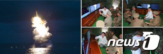 김정은 북한 노동당 위원장이 24일 실시한 잠수함발사탄도미사일(SLBM) 시험발사에 대해 