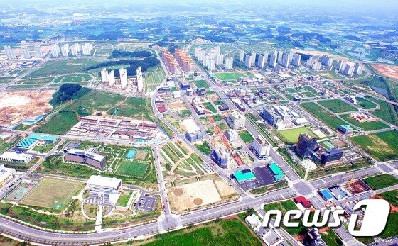 충북혁신도시 전경. © News1