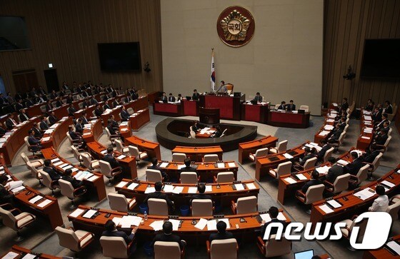 예산결산특별위원회 회의장.© News1 손형주 기자