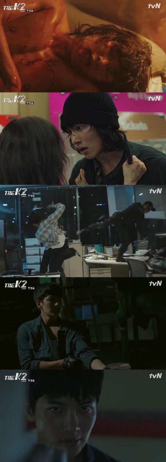 배우 지창욱이 '더 케이투'에 출연 중이다. © News1star/ tvN '더 케이투' 캡처 