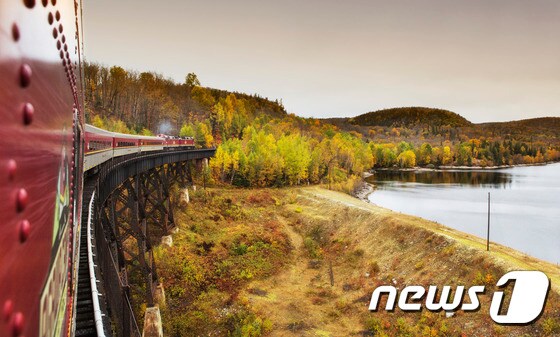 108km가 넘는 거리에 단풍 열차 코스(이미지제공=캐나다관광청)© News1