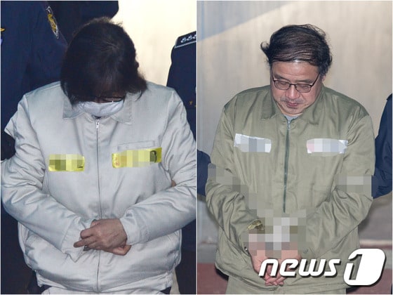 최순실씨(61), 안종범 전 청와대 정책조정수석(58)/뉴스1 © News1