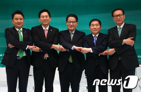 국민의당  당대표 후보자들.   (사진공동취재단)2017.1.12/뉴스1 © News1 사진공동취재단