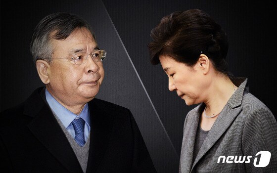 박영수 특검(왼쪽)과 박근혜 대통령 © News1 이은주 디자이너