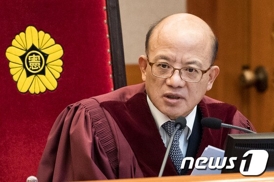 31일 퇴임하는 박한철 헌법재판소장 /뉴스1 © News1 유승관 기자