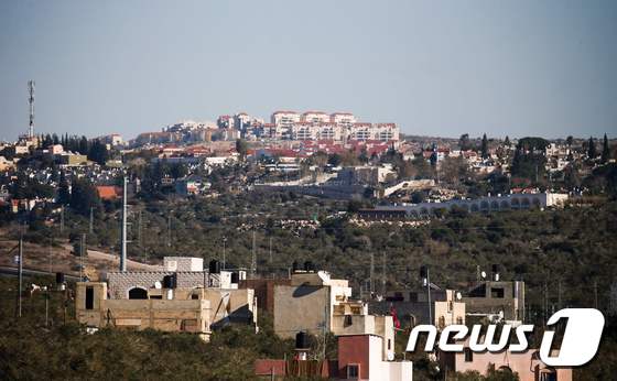팔레스타인 서안지구 아리엘 지역의 이스라엘 정착촌 주택들.(자료사진) © AFP=뉴스1