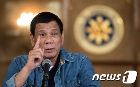 로드리고 두테르테 필리핀 대통령. © AFP=뉴스1 © News1