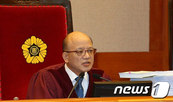박한철 헌법재판소장 '박 대통령 없이 심리 진행'