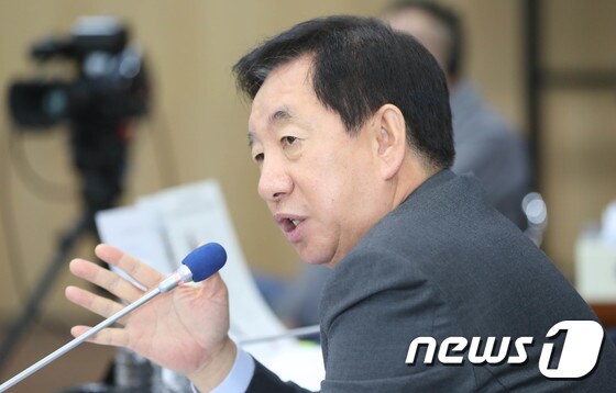 김성태 자유한국당 의원. 2017.10.20/뉴스1 © News1 주기철 기자