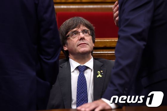 카를레스 푸지데몬 스페인 카탈루냐 자치정부 수반 © AFP=뉴스1