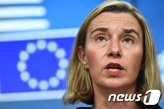 페더리카 모게리니 유럽연합(EU) 외교안보 대표.© AFP=뉴스1