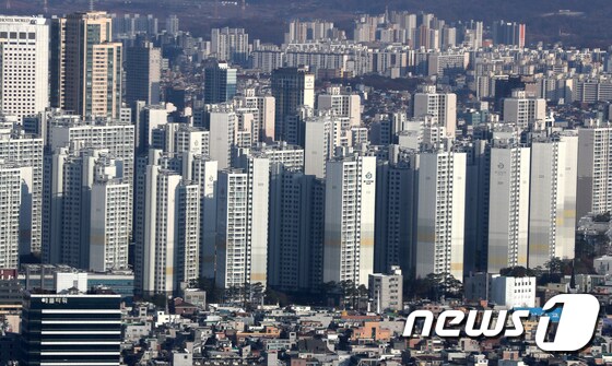 서울 아파트의 모습.(뉴스1 자료사진)© News1 구윤성 기자