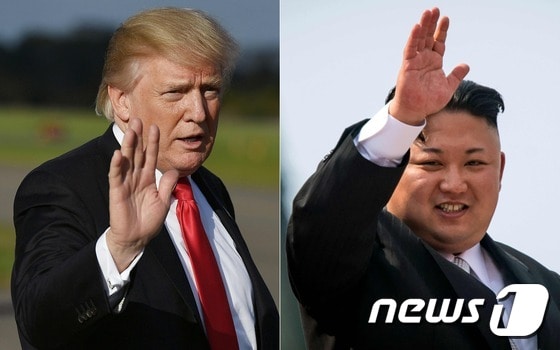 도널드 트럼프 미국 대통령과 김정은 북한 노동당 위원장. © AFP=뉴스1