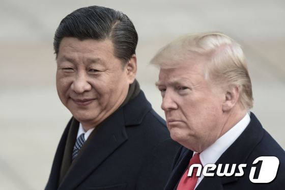 9일 시진핑 중국 국가주석과 도널드 트럼프 미국 대통령. © AFP=뉴스1