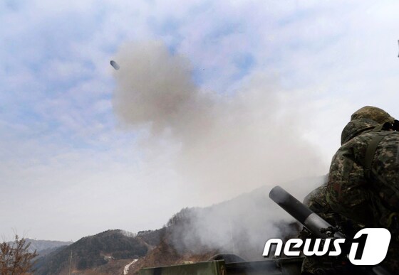 박격포 사격훈련. (자료사진) © News1