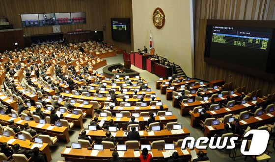 국회 본회의장./뉴스1 DB © News1 안은나 기자