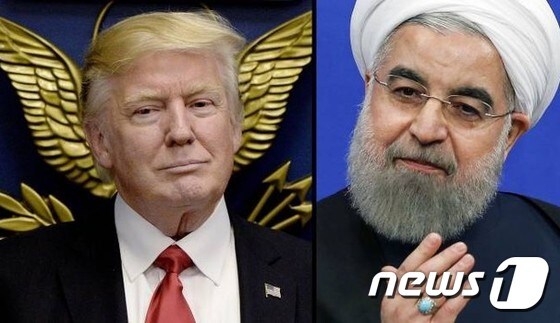 도널드 트럼프 미국 대통령(왼쪽)과 하산 로하니 이란 대통령. © News1
