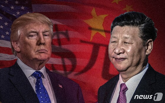 도널드 트럼프 미국 대통령(왼쪽)과 시진핑 중국 국가주석. © News1 최진모 디자이너
