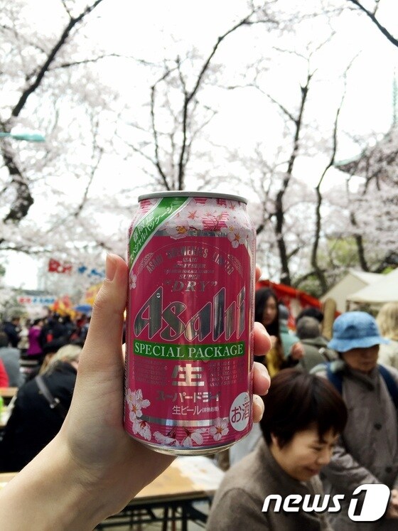 아사히 벚꽃 한정 맥주© News1