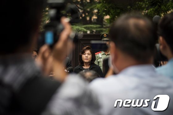 최선희 북한 외무성 북미국장. © AFP=뉴스1