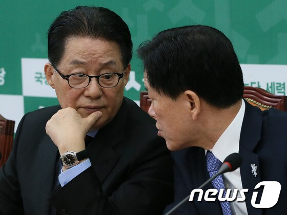 박지원-주승용 '탄핵선고 논의'
