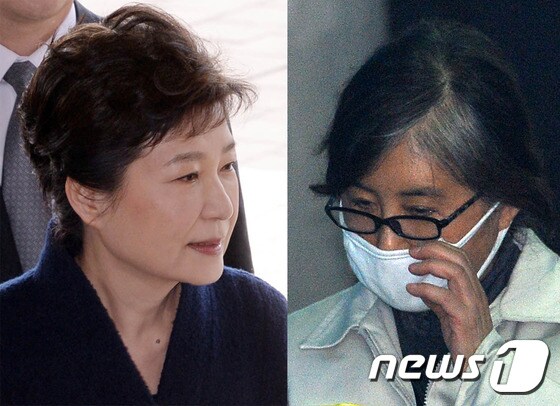 박근혜 전 대통령(왼쪽)과 최순실 씨. /뉴스1 © News1 사진공동취재단,이재명 기자
