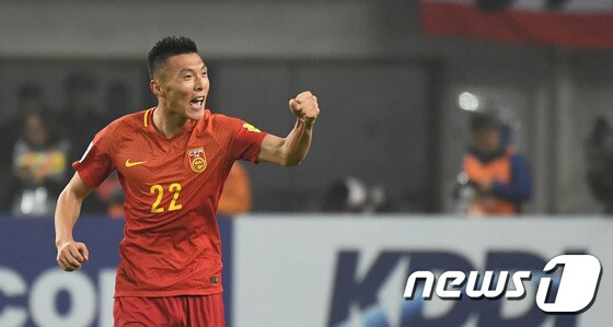 중국 축구 대표팀 공격수 위다바오(베이징 궈안). /뉴스1 DB © News1