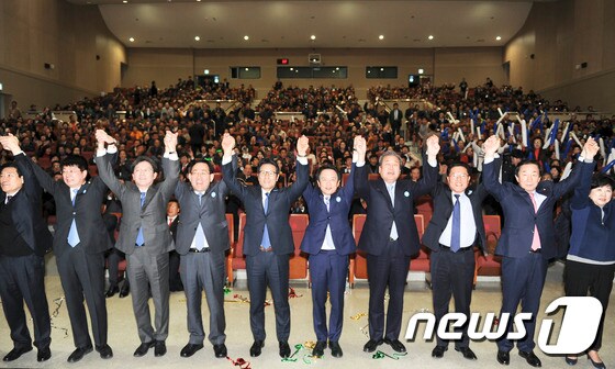 바른정당 지도부. © News1 박준배 기자