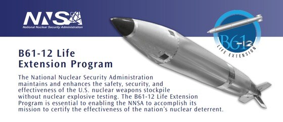 미국 핵안전보장국(NNSA)과 미국 공군이 15일(현지시간) 현대식 중력투하형 핵폭탄 'B61-12'의 첫 번째 시험에 성공했다고 밝혔다. (사진=NNSA)© News1