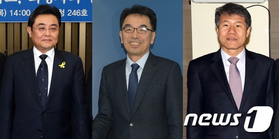 전병헌 청와대 정무수석(왼쪽)-하승창 사회혁신수석(가운데)-김수현 사회수석(오른쪽). © News1 