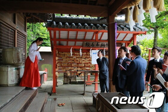 17일 일본 와카야마현을 찾은 정창수 한국관광공사 사장© News1