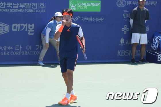 메이저 테니스대회 윔블던에 출전한 권순우. (제공=테니스코리아) © News1