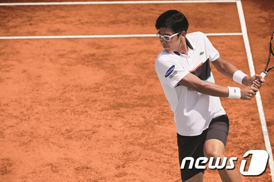 남자 테니스 간판 정현. (라코스테 제공) © News1