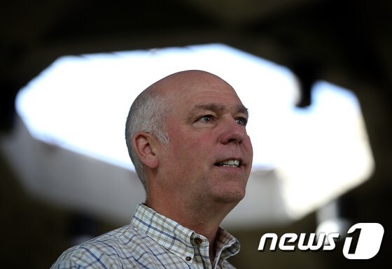 영국 가디언지 기자를 폭행한 혐의를 받고 있는 미국 몬태나 주 하원의원 보궐선거 공화당 후보 그레그 지안포르테(56). © AFP=뉴스1