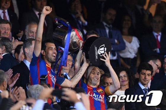 바르셀로나가 스페인 국왕컵 3연패에 성공했다. © AFP=News1
