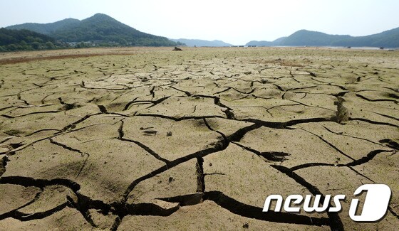 '땅이 쩍쩍...'극심한 가뭄'