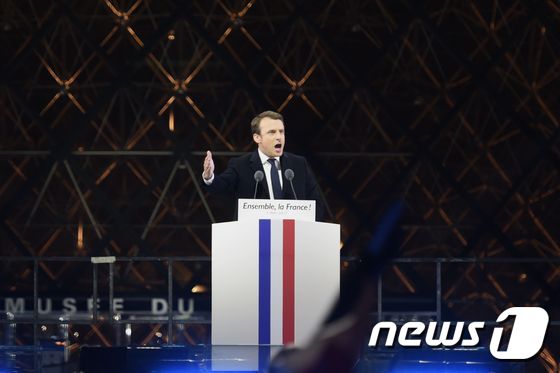 에마뉘엘 마크롱 프랑스 대통령 당선인.  © AFP=뉴스1