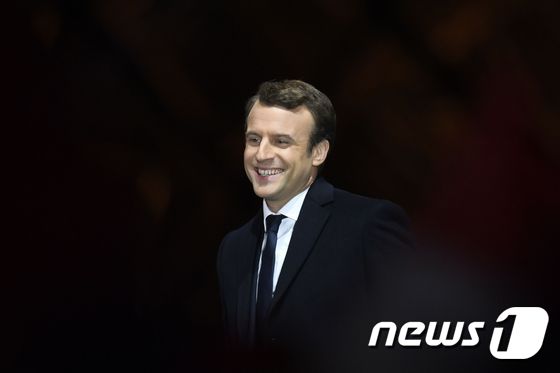 프랑스 역대 최연소 대통령이 된 에마뉘엘 마크롱(39)© AFP=뉴스1