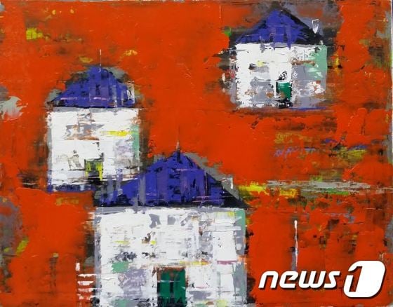 East Side17-R01 40.9X31.8cm Oil on canvas, 2017(선화랑 제공) © News1
