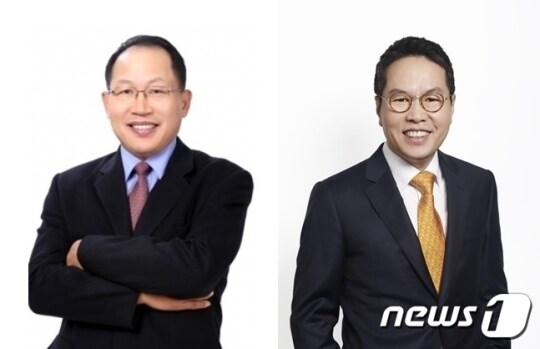 김홍창 잇츠한불 대표(왼쪽) 유근직 잇츠스킨 전 대표 © News1© News1