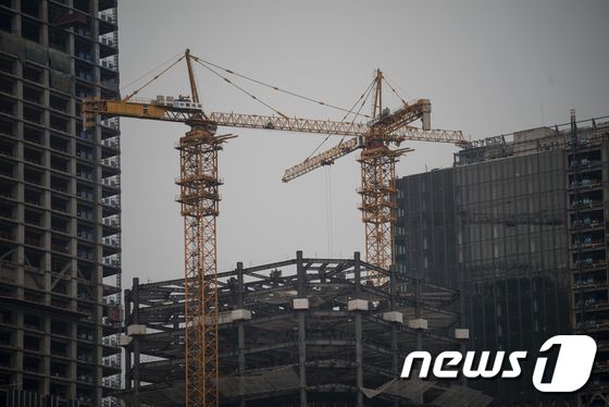 중국 베이징의 한 건설 현장 © AFP=뉴스1