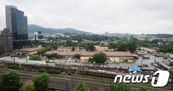 서울 용산구 남영동 주한미군 캠프킴 모습/뉴스1 © News1 유승관 기자