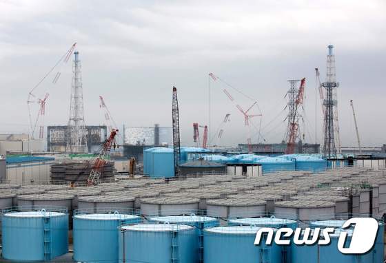 일본 후쿠시마 제1원자력발전소 부지 내의 방사성 오염수 저장 탱크(자료사진) © AFP=뉴스1